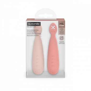 SUAVINEX Set Precucharas Aprendizaje  Silic Rosa