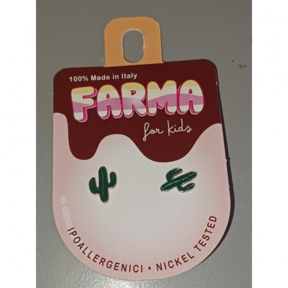 Pendiente Rojo Cactus  FARMA BIJOUX