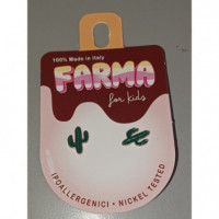 Pendiente Rojo Cactus  FARMA BIJOUX