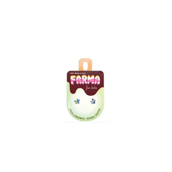 Pendiente Verde Flor Aurora Boreal  FARMA BIJOUX