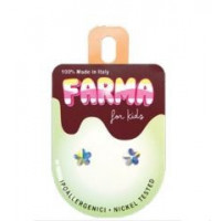 Pendiente Verde Flor Aurora Boreal  FARMA BIJOUX