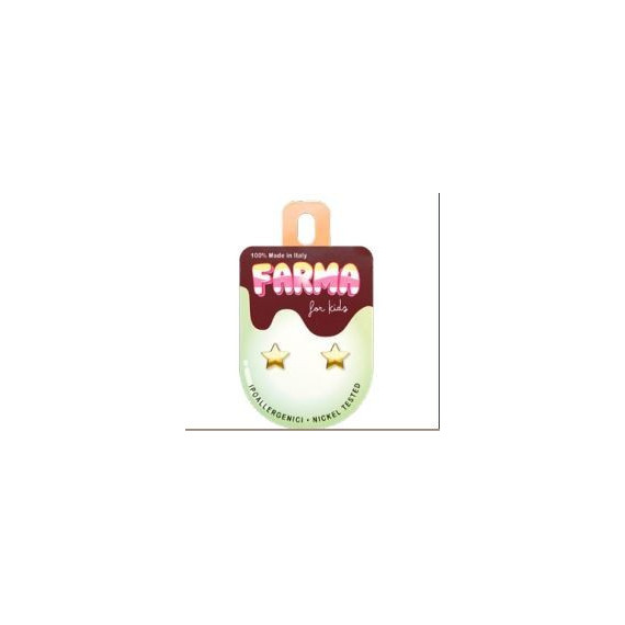 Pendiente Verde Estrella Dorada  FARMA BIJOUX