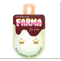 Pendiente Verde Estrella Dorada  FARMA BIJOUX