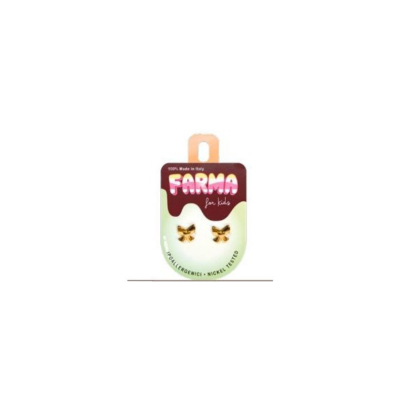 Pendiente Verde Lazos Dorados  FARMA BIJOUX