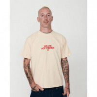 Camisetas Hombre Camiseta WE ARE NOT FRIENDS Bold Love Off White