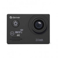 DENVER Camara Accion 4K ACK-8064 Negro Recargable y Sumergible