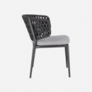 Silla de Jardín Luzia- Apilable- Color Antracita- Terrazza®- Exterior  TERRAZZA COLLECTION