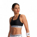 Top deportivo de sujeción media y espalda cruzada