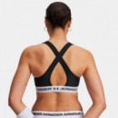 Top deportivo de sujeción media y espalda cruzada