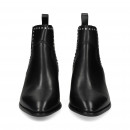 Botin Elasticos Piel Negro  ASH