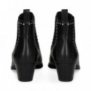 Botin Elasticos Piel Negro  ASH