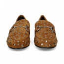 Mocasin Eslabon+tachas ante Cuero  BIBI LOU