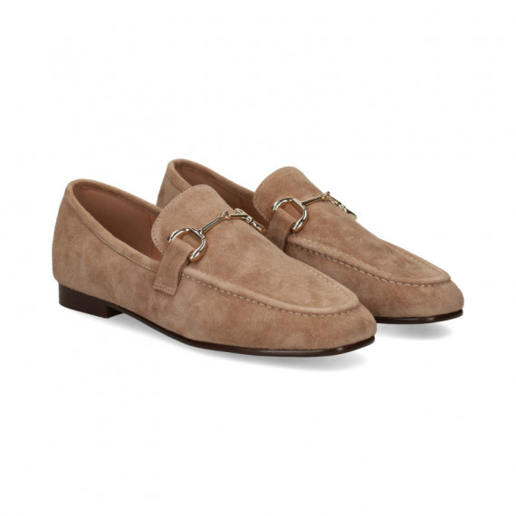 Mocasin Eslabon ante Beige  BIBI LOU