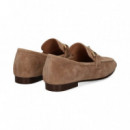 Mocasin Eslabon ante Beige  BIBI LOU