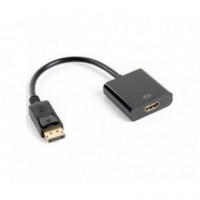 Adaptador Landberg Displayport Macho a HDMI Hembra Negro 20CM  LANBERG