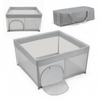 Parque de Juegos Plegable Ziki Gris 120X120CM  KINDERKRAFT