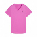 Camiseta Cuello de Pico Tad Essentials  PUMA