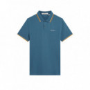 Polos Polo Signature BEN SHERMAN Blue Shadow