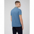 Polos Polo Signature BEN SHERMAN Blue Shadow