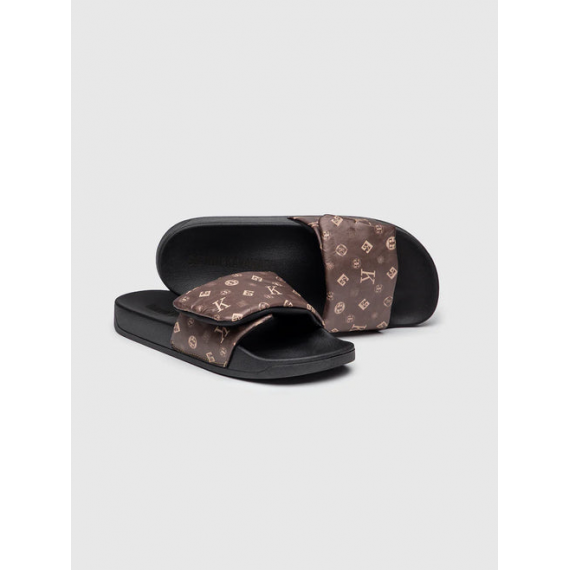 Slide Gianni Kavanagh marron estampada