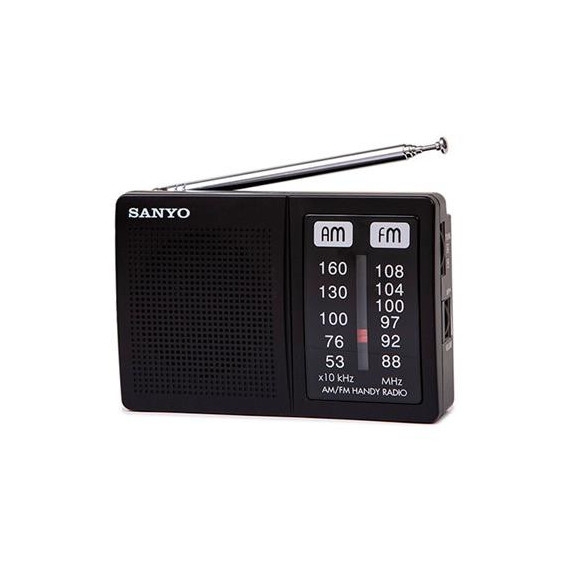 SANYO Radio Analogica Portatil KS108N Negro