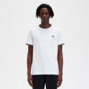 Camiseta con Ribete con Dos Franjas  FRED PERRY
