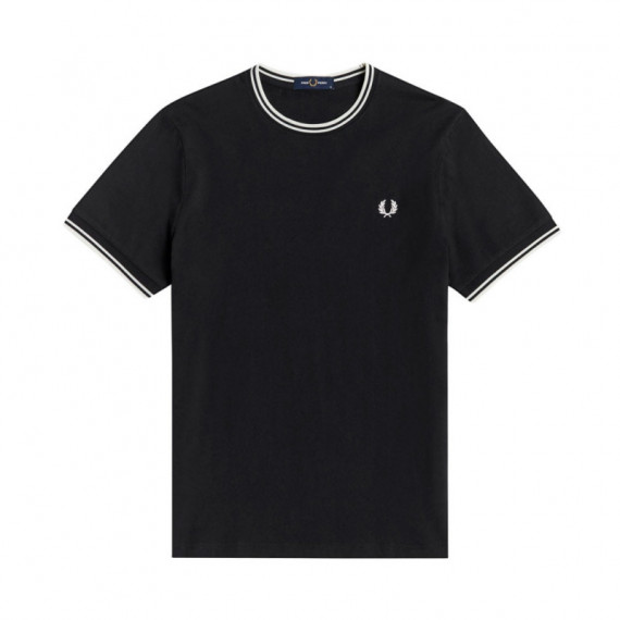 Camiseta con Ribete con Dos Franjas  FRED PERRY
