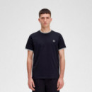 Camiseta con Ribete con Dos Franjas  FRED PERRY