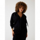 Sudadera de Neopreno con Capucha y Cremallera de GUESS