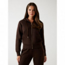 Sudadera de Neopreno con Capucha y Cremallera de GUESS