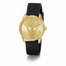 Reloj Roxy C/silicona Negra  GUESS