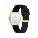 Reloj Roxy C/silicona Negra  GUESS