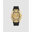 Reloj Phoenix Aut C/silicona Negra  GUESS