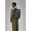 Mochila RAINS Rolltop Rucksack Large Lagoon