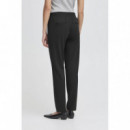Pantalones ICHI Kate Straight Black