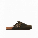 Calzado Zuecos GENUINS Riva Oiled Leather Kaki