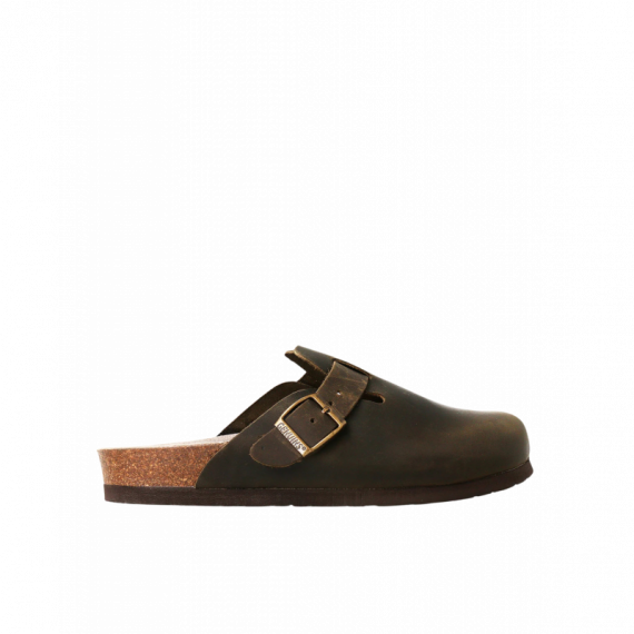 Calzado Zuecos GENUINS Riva Oiled Leather Kaki
