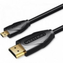 VENTION Cable HDMI 1.4 Micro HDMI a HDMI 1M Negro