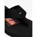 Corporate Hilfiger Beach Sandal Black  TOMMY HILFIGER