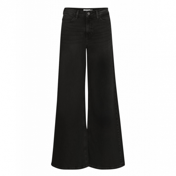 Vaqueros Mujer Vaqueros ICHI Twiggy Raven Wide Black