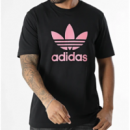 Trefoil T-shirt Black/lucpnk ADIDAS