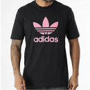 Trefoil T-shirt Black/lucpnk ADIDAS