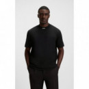 Tee Collar Zone 10262779 01 Black  BOSS