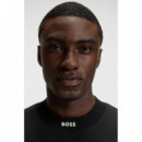 Tee Collar Zone 10262779 01 Black  BOSS