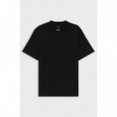 Tee Collar Zone 10262779 01 Black  BOSS