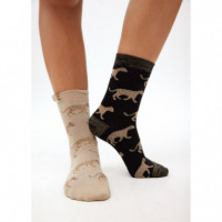 Pack de Calcetines LOLA CASADEMUNT Leopardo