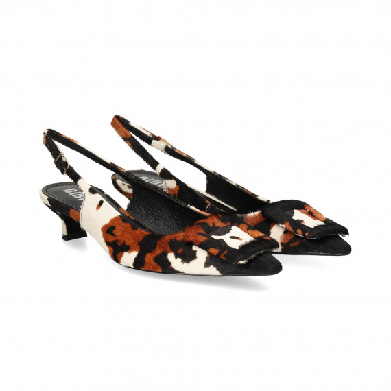 sin Talon Pony Print Vaca  BIBI LOU