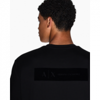 Camiseta ARMANI EXCHANGE Logo Monocolor Negra