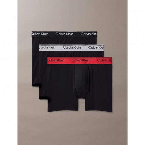 Boxer Brief 3PK Black/ Black W Sleet Wb/  CALVIN KLEIN