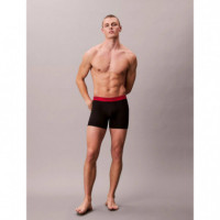 Boxer Brief 3PK Black/ Black W Sleet Wb/  CALVIN KLEIN
